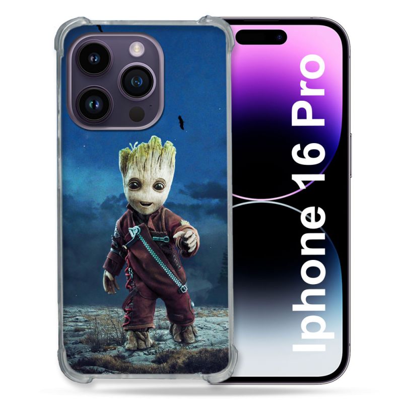 Coque Renforcée Pour Apple Iphone 16 Pro Groot Bleu