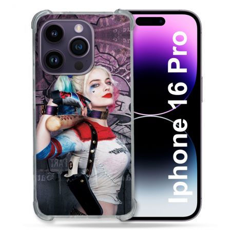 Coque Renforcée Pour Apple Iphone 16 Pro Harley Quinn Batte