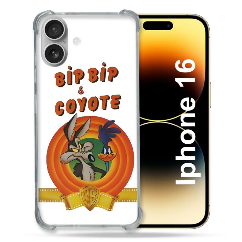 Coque Renforcée Pour Apple Iphone 16 Plus Bip Bip Coyote
