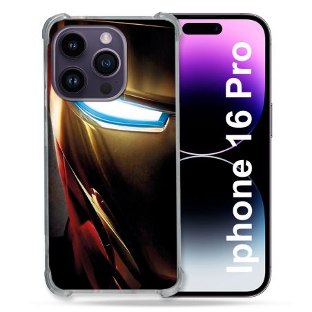 Coque Renforcée Pour Apple Iphone 16 Pro Iron Man Casque