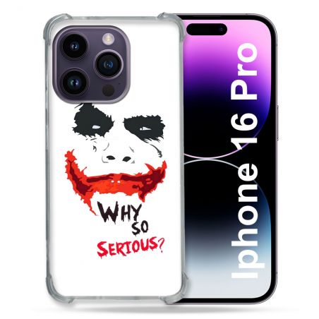 Coque Renforcée Pour Apple Iphone 16 Pro Joker Blanc