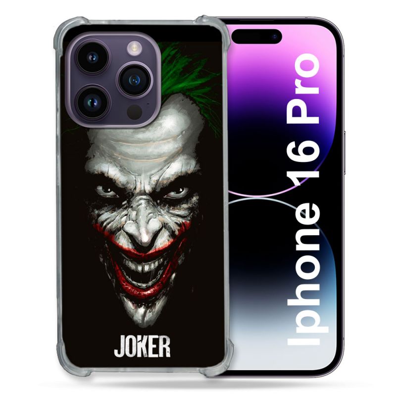 Coque Renforcée Pour Apple Iphone 16 Pro Joker Noir