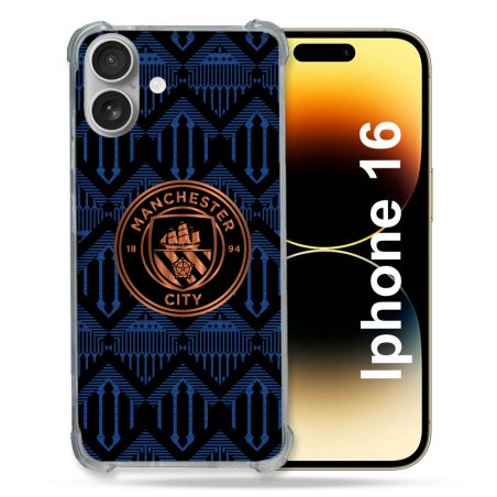 Coque Renforcée Pour Apple Iphone 16 Plus Foot Manchester City