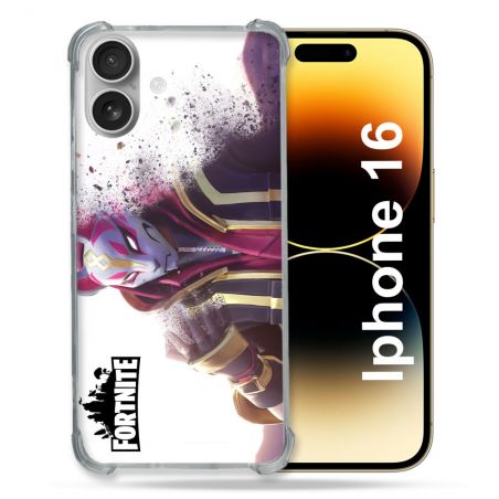 Coque Renforcée Pour Apple Iphone 16 Plus Fortnite Blanc