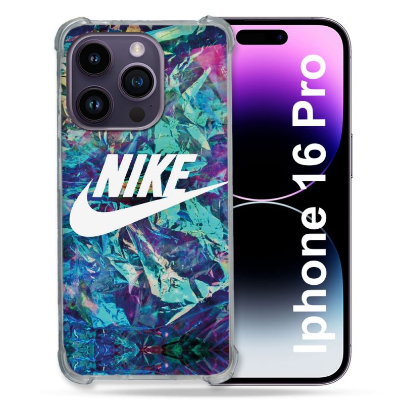 Coque Renforcée Pour Apple Iphone 16 Pro Nike Turquoise