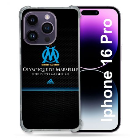 Coque Renforcée Pour Apple Iphone 16 Pro Olympique Marseille OM Fier etre Marseillais