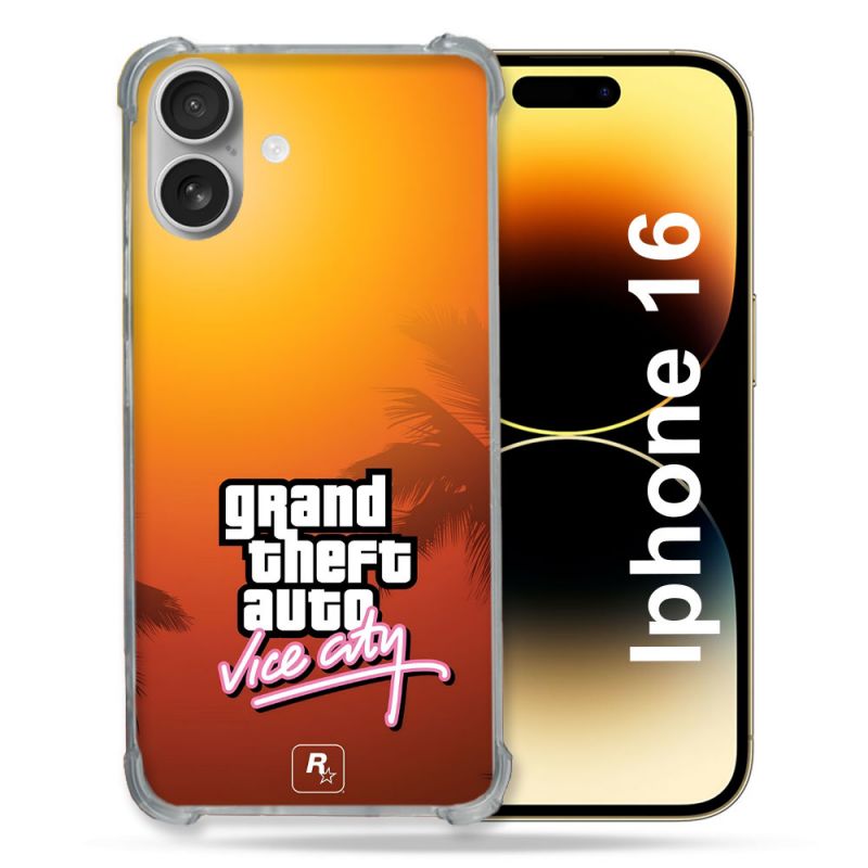 Coque Renforcée Pour Apple Iphone 16 Plus GTA Vice City