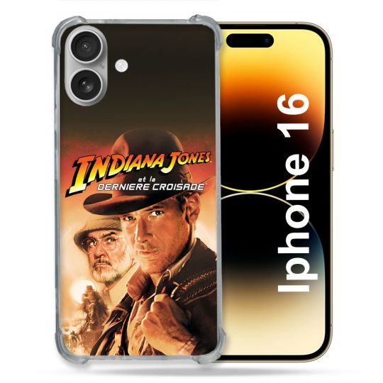 Coque Renforcée Pour Apple Iphone 16 Plus Indiana Jones Affiche