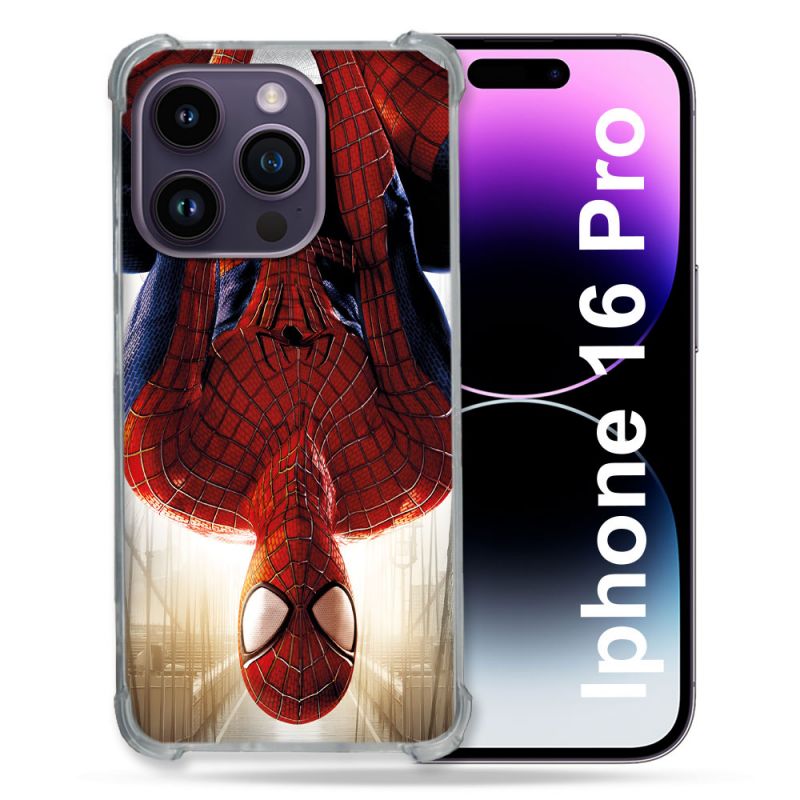 Coque Renforcée Pour Apple Iphone 16 Pro Spiderman Invers