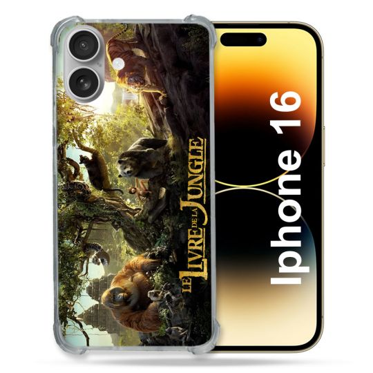 Coque Renforcée Pour Apple Iphone 16 Plus Le Livre De La Jungle Affiche