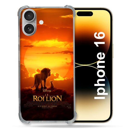 Coque Renforcée Pour Apple Iphone 16 Plus Le Roi Lion Affiche