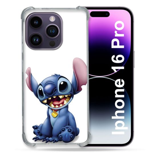 Coque Renforcée Pour Apple Iphone 16 Pro Stitch Blanc