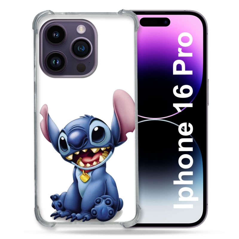 Coque Renforcée Pour Apple Iphone 16 Pro Stitch Blanc