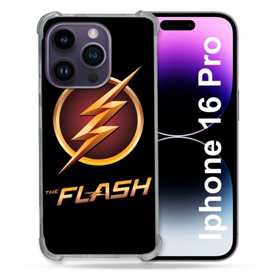 Coque Renforcée Pour Apple Iphone 16 Pro The Flash Logo