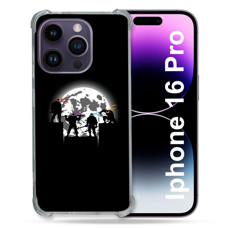 Coque Renforcée Pour Apple Iphone 16 Pro Tortue Ninja Ombre