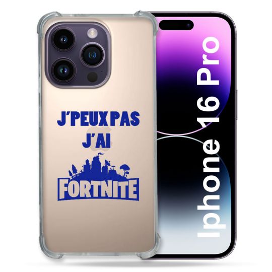 Coque Transparente Pour Apple Iphone 16 Pro Jpeux pas jai Fortnite