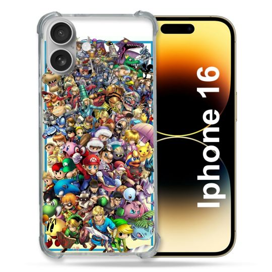 Coque Renforcée Pour Apple Iphone 16 Plus Nintendo