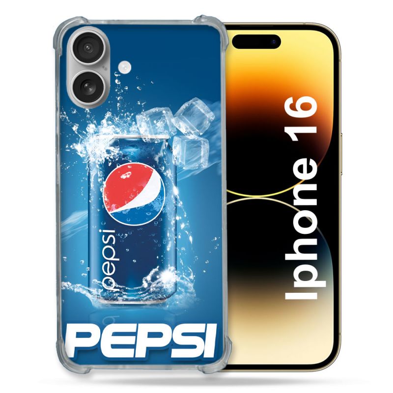 Coque Renforcée Pour Apple Iphone 16 Plus Pepsi