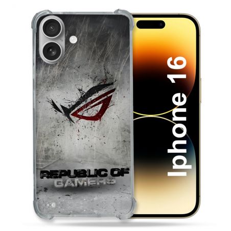 Coque Renforcée Pour Apple Iphone 16 Plus ROG Gris