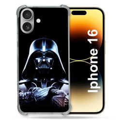 Coque Renforcée Pour Apple Iphone 16 Plus Star Wars - Dark Vador Noir