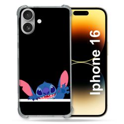 Coque Renforcée Pour Apple Iphone 16 Plus Stitch Noir
