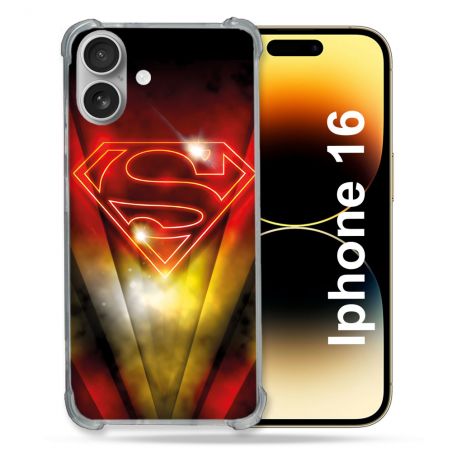 Coque Renforcée Pour Apple Iphone 16 Plus Superman Logo