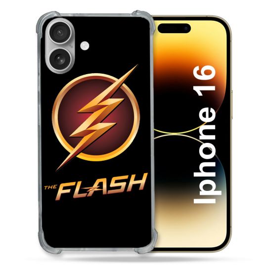 Coque Renforcée Pour Apple Iphone 16 Plus The Flash Logo