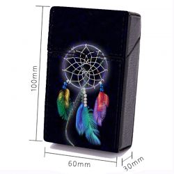 Etui En Cuir Paquet de Cigarette Attrape Reve Multicolore