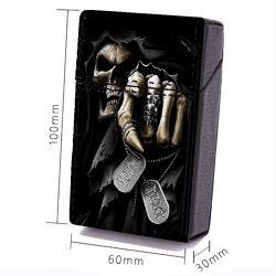 Etui En Cuir Paquet de Cigarette Tete Mort Next