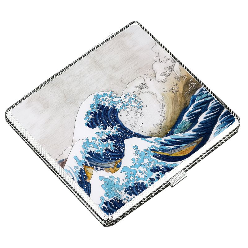 Etui à Cigarettes Peinture La Grande Vague