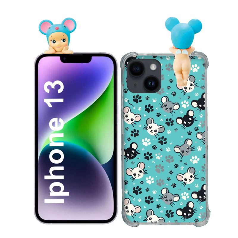 Coque Renforcée Pour Iphone 13 Angel Hippers Souris