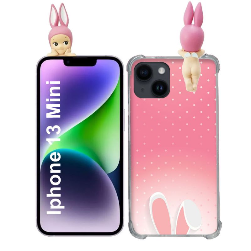 Coque Renforcée Pour Iphone 13 Mini (5.4) Angel Hippers Lapin