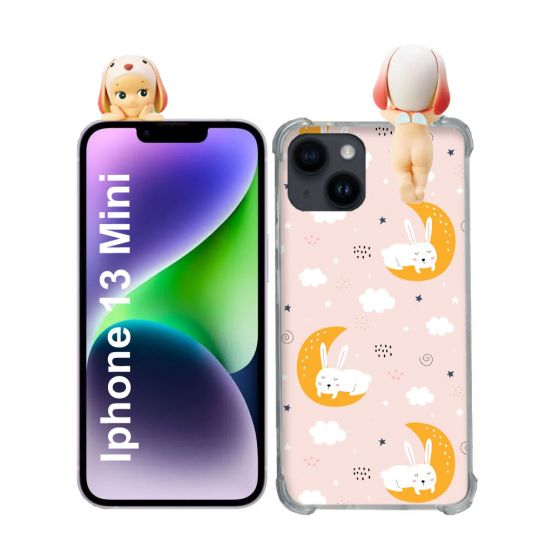 Coque Renforcée Pour Iphone 13 Mini (5.4) Angel Hippers Lapin Bélier