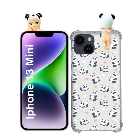 Coque Renforcée Pour Iphone 13 Mini (5.4) Angel Hippers Panda
