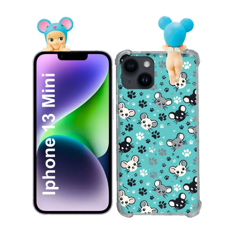 Coque Renforcée Pour Iphone 13 Mini (5.4) Angel Hippers Souris