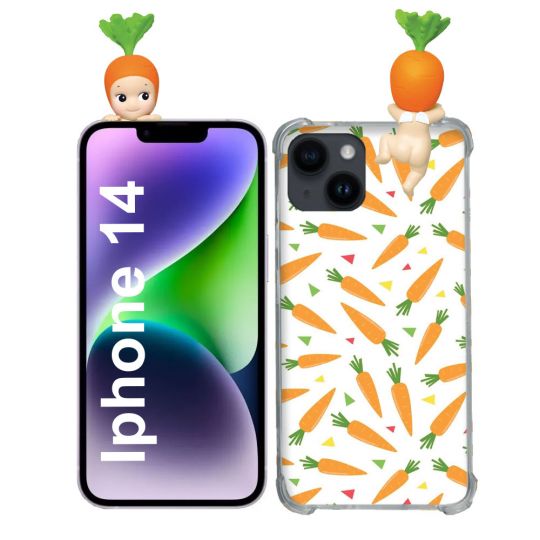 Coque Renforcée Pour Iphone 14 Angel Hippers Carotte