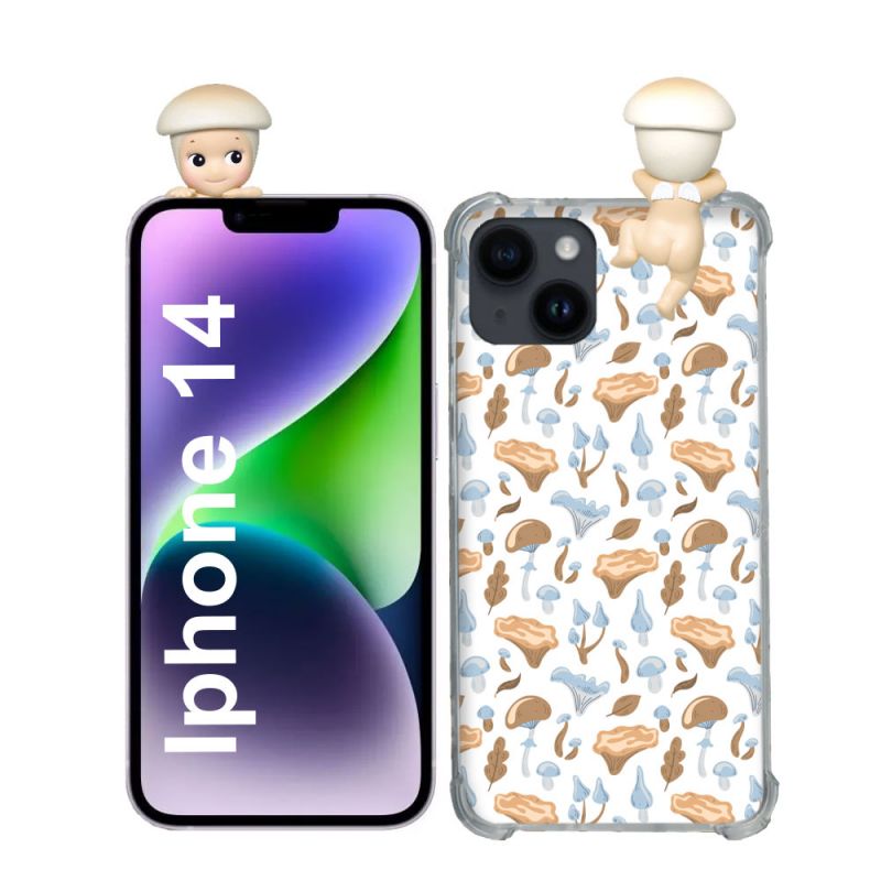 Coque Renforcée Pour Iphone 14 Angel Hippers Champignon