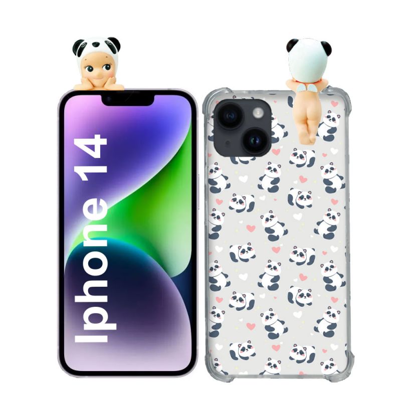 Coque Renforcée Pour Iphone 14 Angel Hippers Panda