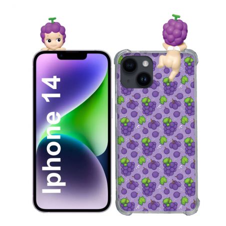 Coque Renforcée Pour Iphone 14 Angel Hippers Raisin