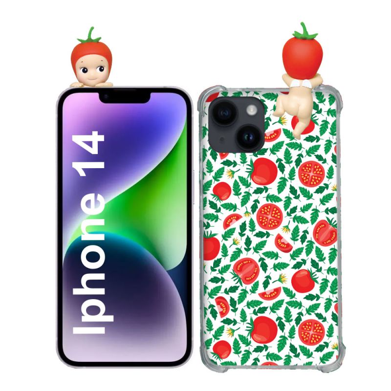 Coque Renforcée Pour Iphone 14 Angel Hippers Tomate