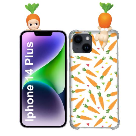 Coque Renforcée Pour Iphone 14 Plus Angel Hippers Carotte