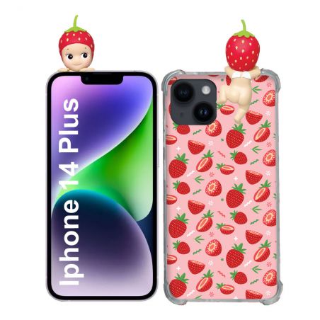 Coque Renforcée Pour Iphone 14 Plus Angel Hippers Fraise