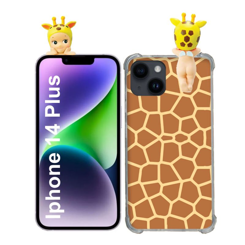 Coque Renforcée Pour Iphone 14 Plus Angel Hippers Girafe