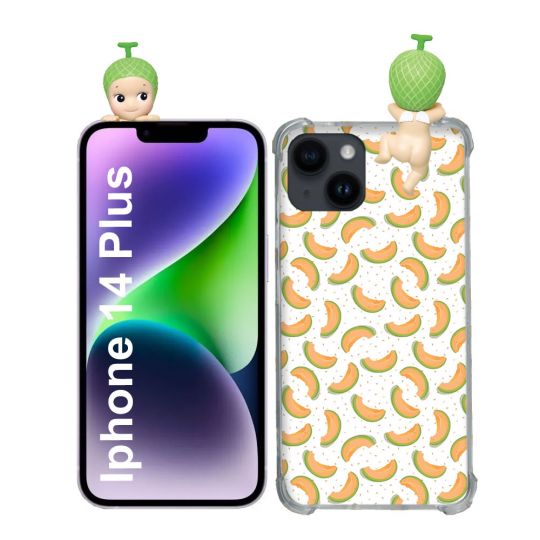 Coque Renforcée Pour Iphone 14 Plus Angel Hippers Melon