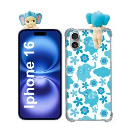 Coque Renforcée Pour Iphone 16 Angel Hippers Elephant