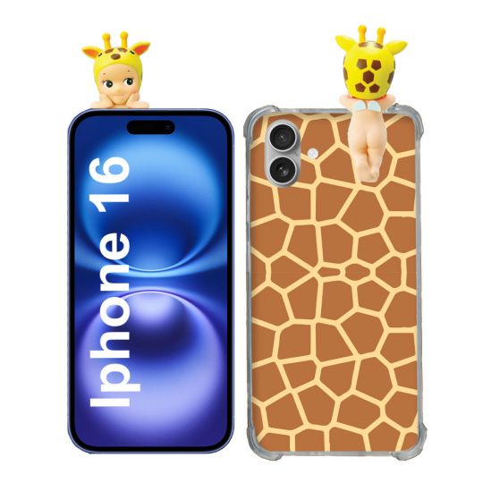Coque Renforcée Pour Iphone 16 Angel Hippers Girafe