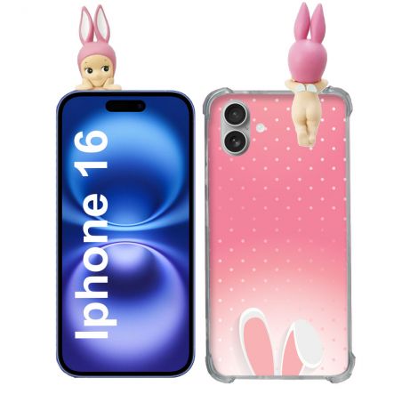 Coque Renforcée Pour Iphone 16 Angel Hippers Lapin