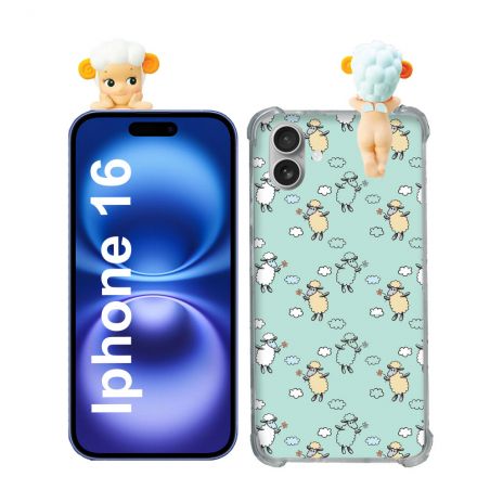 Coque Renforcée Pour Iphone 16 Angel Hippers Mouton