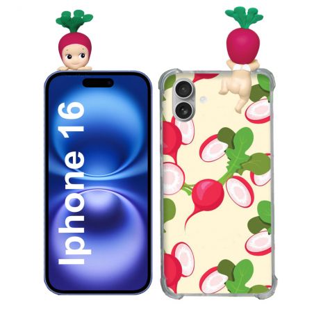 Coque Renforcée Pour Iphone 16 Angel Hippers Radis