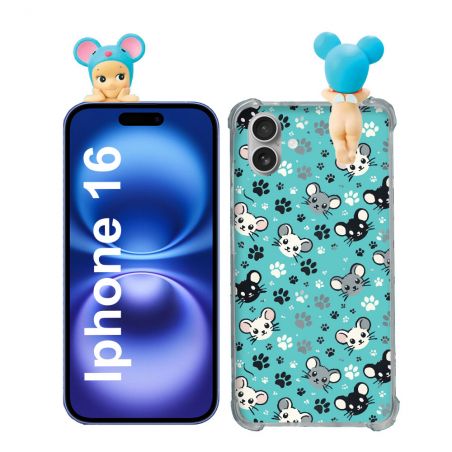 Coque Renforcée Pour Iphone 16 Angel Hippers Souris